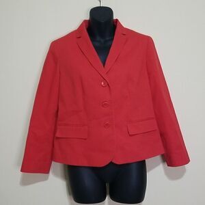 Talbots Orange LongSleeve Blazer size 8P